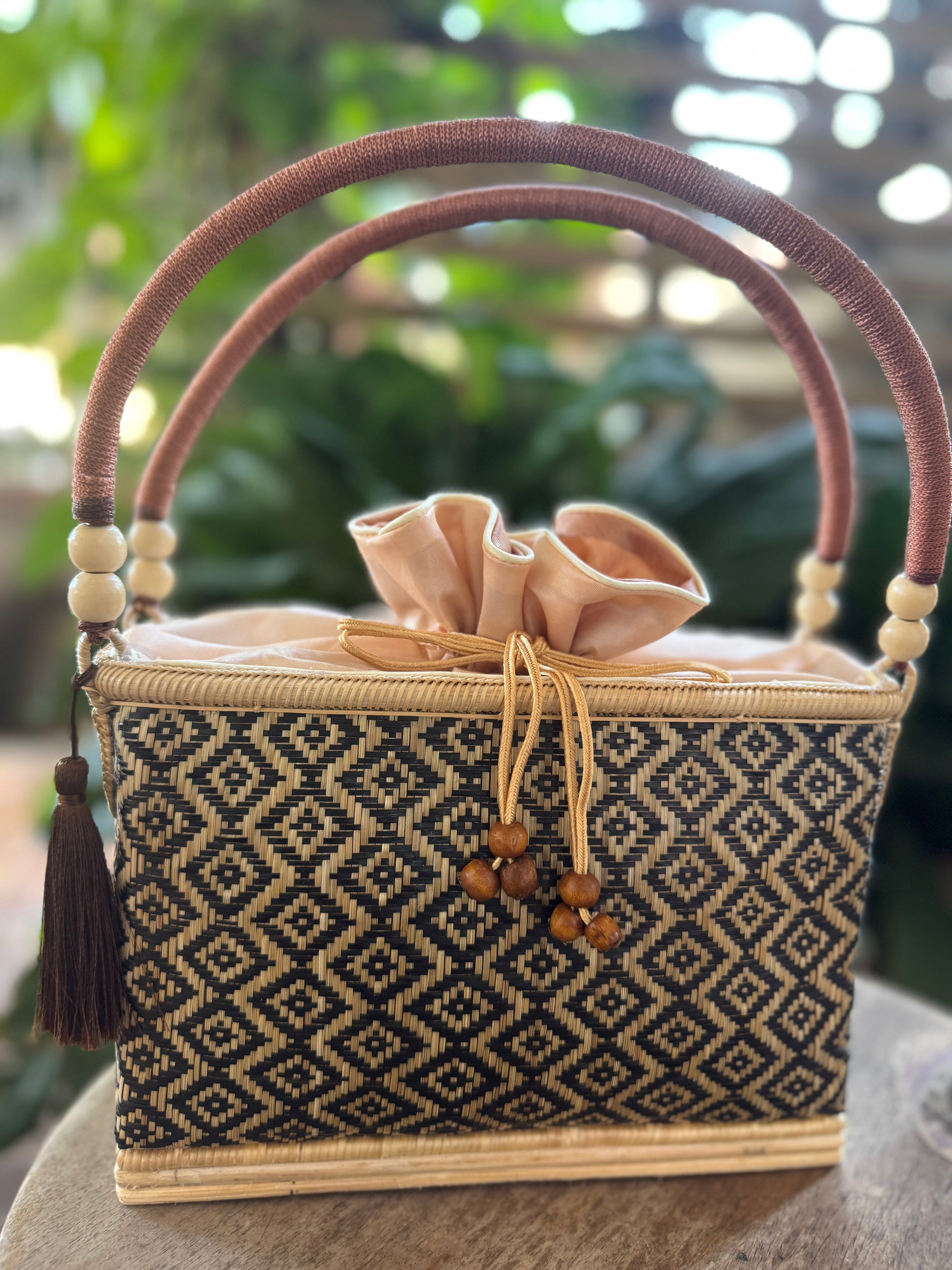 Rectangular Bamboo Handbags