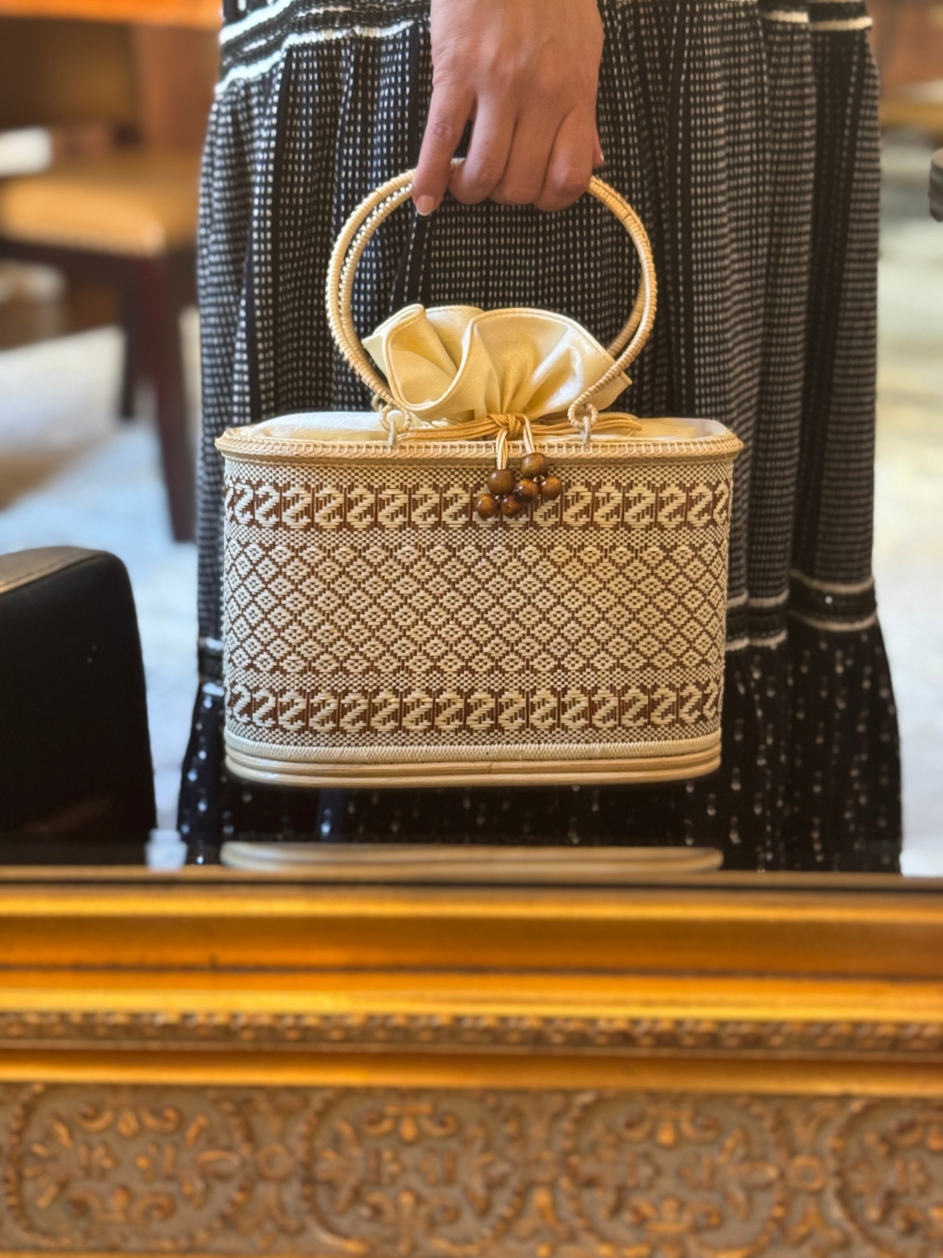 gold clutch purse by thai kraft