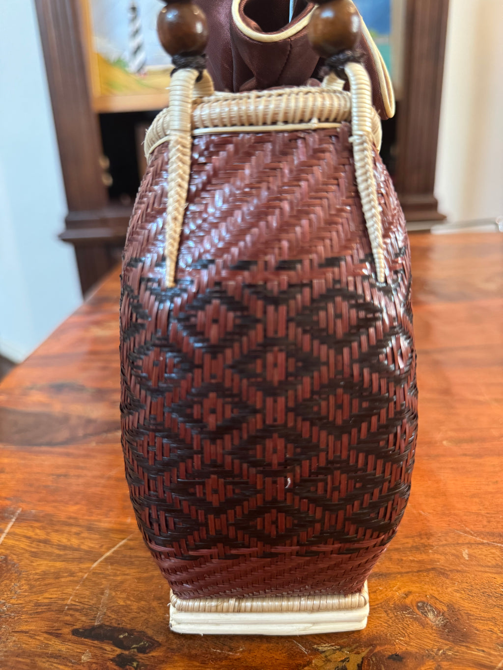 woven basket bag